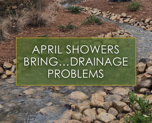 April showers bring drainage problems, a blog post by R&R Landscaping