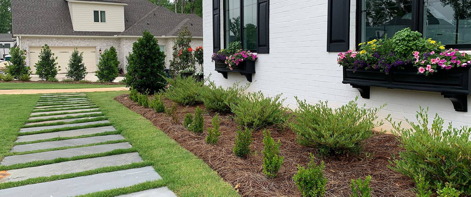 R&R Landscaping A beautiful outdoor landscaping project designed and installed by R&R Landscaping.